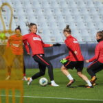 Kielce. 07.10.2019. Trening reprezentacji polski w piłce nożnej kobiet / Wiktor Taszłow / Radio Kielce