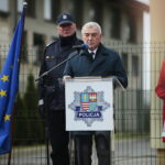 Bieliny. 08.10.2019. Otwarcie Posterunku Policji. Przemawia Andrzej Bętkowski - marszałek województwa świętokrzyskiego / Wiktor Taszłow / Radio Kielce