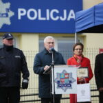 Bieliny. 08.10.2019. Otwarcie Posterunku Policji. Przemawia Andrzej Bętkowski - marszałek województwa świętokrzyskiego / Wiktor Taszłow / Radio Kielce