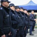 Bieliny. 08.10.2019. Otwarcie Posterunku Policji. Przemawia Sławomir Kopacz - Wójt Gminy Bieliny / Wiktor Taszłow / Radio Kielce