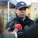 Bieliny. 08.10.2019. Otwarcie Posterunku Policji. Na zdjęciu: aspirant Rafał Roszczypała / Wiktor Taszłow / Radio Kielce