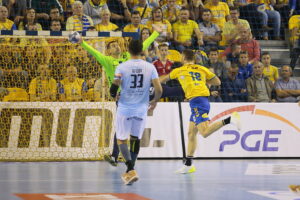 12.10.2019 Kielce. Mecz PGE VIVE Kielce - Montpellier HB / Wiktor Taszłow / Radio Kielce