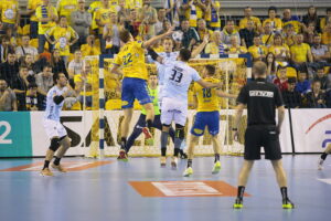 12.10.2019 Kielce. Mecz PGE VIVE Kielce - Montpellier HB / Wiktor Taszłow / Radio Kielce