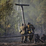 Tokarnia. 13.10.2019. Wystawa i widowisko historycznie w Parku Etnograficznym / Wiktor Taszłow / Radio Kielce