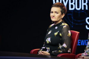 Kielce. 13.10.2019. Studio wyborcze. Na zdjęciu: Agnieszka Zaremba - politolog UJK / Wiktor Taszłow / Radio Kielce