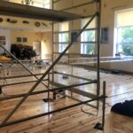 01.10.2019. Koprzywnica. Remont sali widowiskowej w Miejsko-Gminnym Ośrodku Kultury w Koprzywnicy / Grażyna Szlęzak-Wójcik / Radio Kielce