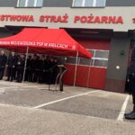 10.10.2019. Kielce. Przekazanie nowych pojazdów ratowniczo-gaśniczych komendom w Kielcach i Kazimierzy. Agata Wojtyszek - wojewoda świętokrzyski / Monika Miller / Radio Kielce