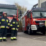 10.10.2019. Kielce. Przekazanie nowych pojazdów ratowniczo-gaśniczych komendom w Kielcach i Kazimierzy / Monika Miller / Radio Kielce