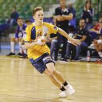 05.10.2019 Kielce. Mecz PGE Vive - Energa Kalisz. Na zdjęciu: Cezary Surgiel / Jarosław Kubalski / Radio Kielce