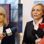 28.11.2019. Kielce. Na zdjęciu (od lewej): Katarzyna Kubicka, dyrektor departamentu wdrażania Europejskiego Funduszu Społecznego i Renata Janik - wicemarszałek województwa świętokrzyskiego / Urząd Marszałkowski Województwa Świętokrzyskiego