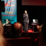 22.11.2019 Kielce. Gala finałowa Festiwalu Form Dokumentalnych NURT. Krzysztof Miklaszewski - dyrektor artystyczny NURT-u / Wiktor Taszłow / Radio Kielce