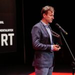 22.11.2019 Kielce. Gala finałowa Festiwalu Form Dokumentalnych NURT. Na zdjęciu reżyser Mariusz Malec / Wiktor Taszłow / Radio Kielce