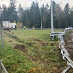 13.11.2019 Chrusty. Wypadek na drodze S7 przy zjeździe na Zagnańsk / Monika Miller / Radio Kielce