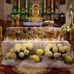 01.11.2019 Brzeziny. Relikwie w parafii Wszystkich Świętych w Brzezinach / Damian Zegadło