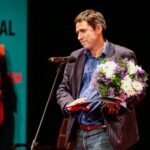 22.11.2019 Kielce. Gala finałowa Festiwalu Form Dokumentalnych NURT. Na zdjęciu: Maciej Kuciel - reżyser, laureat Nagrody Publiczności / Wiktor Taszłow / Radio Kielce