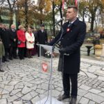 11.11.2019 Sandomierz. Obchody Święta Niepodległości. Burmistrz Sandomierza  Marcin Marzec / Grażyna Szlęzak-Wójcik / Radio Kielce