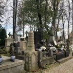 03.11.2019 Sandomierz. Zabytkowe nagrobki na Cmentarzu Katedralnym w Sandomierzu / Grażyna Szlęzak-Wójcik / Radio Kielce