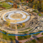 10.11.2019 Busko-Zdrój. Budowa kompleksu uzdrowiskowego w nowym Parku Zdrojowym / Sylwester Przanowski