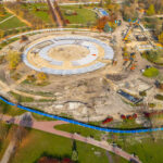 10.11.2019 Busko-Zdrój. Budowa kompleksu uzdrowiskowego w nowym Parku Zdrojowym / Sylwester Przanowski