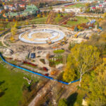 10.11.2019 Busko-Zdrój. Budowa kompleksu uzdrowiskowego w nowym Parku Zdrojowym / Sylwester Przanowski