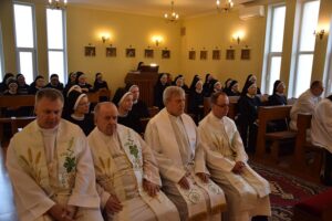 16.11.2019. Sandomierz. Msza dziękczynna Zgromadzenia Córek św. Franciszka Serafickiego / Kuria Diecezjalna w Sandomierzu