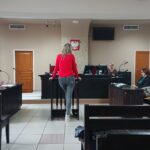 07.11.2019 Busko-Zdrój. Rozprawa przeciwko właścicielom stadniny, którzy sprzedawali do rzeźni konie. Przesłuchanie świadka / Marta Gajda / Radio Kielce