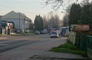 28.11.2019 Starachowice. Alarm bombowy w okolicach Prokuratury Rejonowej w Starachowicach / Anna Głąb / Radio Kielce