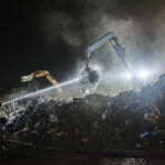 19.09.2019 Fałków. Pożar składowiska odpadów / Magdalena Galas-Klusek / Radio Kielce