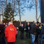 30.11.2019 Maleniec. Wprowadzenie w ruch wielkiego drewnianego koła wodnego / Magdalena Galas-Klusek / Radio Kielce