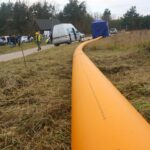 07.11.2019. Piekoszów. Rozpoczęcie budowy 16-kilometrowego odcinka sieci gazowej z Małogoszcza / Wiktor Dziarmaga / Radio Kielce