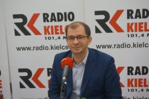 24.11.2019 Kielce. Studio Polityczne. Na zdjęciu: Michał Braun – radny Rady Miasta Kielce / Aneta Cielibała-Gil / Radio Kielce