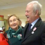 25.11.2019. Jędrzejów. Złote Gody. Na zdjęciu (od lewej): Maria Gola i Tadeusz Gola / Ewa Pociejowska-Gawęda / Radio Kielce