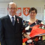 25.11.2019. Jędrzejów. Złote Gody. Na zdjęciu (od lewej): Jan Stanek i Krystyna Stanek / Ewa Pociejowska-Gawęda / Radio Kielce