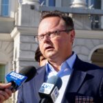 21.10.2019. Kielce. Konferencja Andrzeja Szejny. Na zdjęciu: Andrzej Szejna - poseł Lewicy / Michał Kita / Radio Kielce