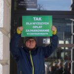 19.11.2019. Kielce. Protest kieleckich przedsiębiorców przed Urzędem Miasta w Kielcach / Piotr Kwaśniewski / Radio Kielce