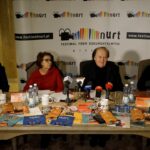 05.11.2019. Kielce. Konferencja na temat Festiwalu Form Dokumentalnych NURT. Na zdjęciu (od lewej): Robert Wieczorek, Magdalena Smożewska-Wójcikiewicz, Krzysztof Miklaszewski i Marian Curzydło / Piotr Kwaśniewski / Radio Kielce