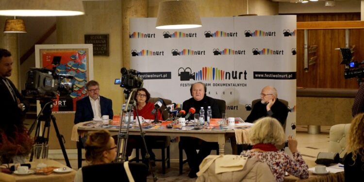 05.11.2019. Kielce. Konferencja na temat Festiwalu Form Dokumentalnych NURT / Piotr Kwaśniewski / Radio Kielce