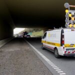 07.11.2019. Wiśniówka. Wypadek na drodze ekspresowej S7 / Piotr Kwaśniewski / Radio Kielce