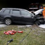 07.11.2019. Wiśniówka. Wypadek na drodze ekspresowej S7 / Piotr Kwaśniewski / Radio Kielce