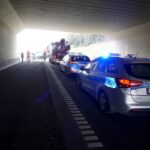 07.11.2019. Wiśniówka. Wypadek na drodze ekspresowej S7 / Piotr Kwaśniewski / Radio Kielce