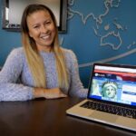 07.11.2019. Kielce. Na zdjęciu: Izabela Kołłb-Sielecka - właścicielka Centrum Last Minute s.c. / Piotr Kwaśniewski / Radio Kielce