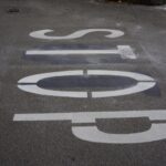 08.11.2019. Kielce. Poprawiony znak poziomy na ulicy Wspólnej w Kielcach / Piotr Kwaśniewski / Radio Kielce