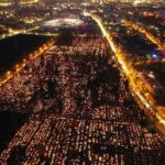 01.11.2019. Kielce. Cmentarz Stary nocą / Jarosław Kubalski / Radio Kielce