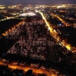 01.11.2019. Kielce. Cmentarz Stary i Nowy nocą / Jarosław Kubalski / Radio Kielce