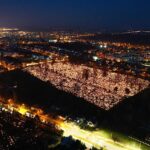 01.11.2019. Kielce. Cmentarz Nowy nocą / Jarosław Kubalski / Radio Kielce