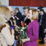 14.11.2019  Kazimierza Wielka. Wizyta prezydenta RP Andrzeja Dudy.Na zdjęciu Anna Krupka - wiceminister sportu i turystyki, Krzysztof Słoń - senator PiS / Jarosław Kubalski / Radio Kielce