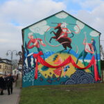 11.11.2019 Pacanów. Odsłonięcie pierwszego bajkowo-patriotycznego muralu / Marta Gajda / Radio Kielce