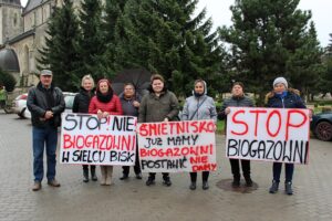 Sielec Biskupi. Protest przeciwko budowie biogazowni / Marta Gajda / Radio Kielce