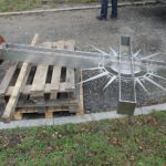 25.11.2019. Busko-Zdrój. Budowa dzwonnicy przy kościele św. Brata Alberta / Marta Gajda / Radio Kielce