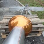 25.11.2019. Busko-Zdrój. Budowa dzwonnicy przy kościele św. Brata Alberta / Marta Gajda / Radio Kielce